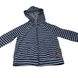 7FAMK Full Zip Toddler Jacket Stripe Casual - 3T